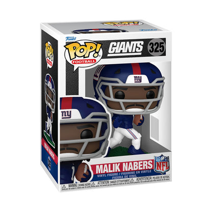 NFL Giants Malik Nabers Funko Pop! Vinyl Figure #325 - Image 2