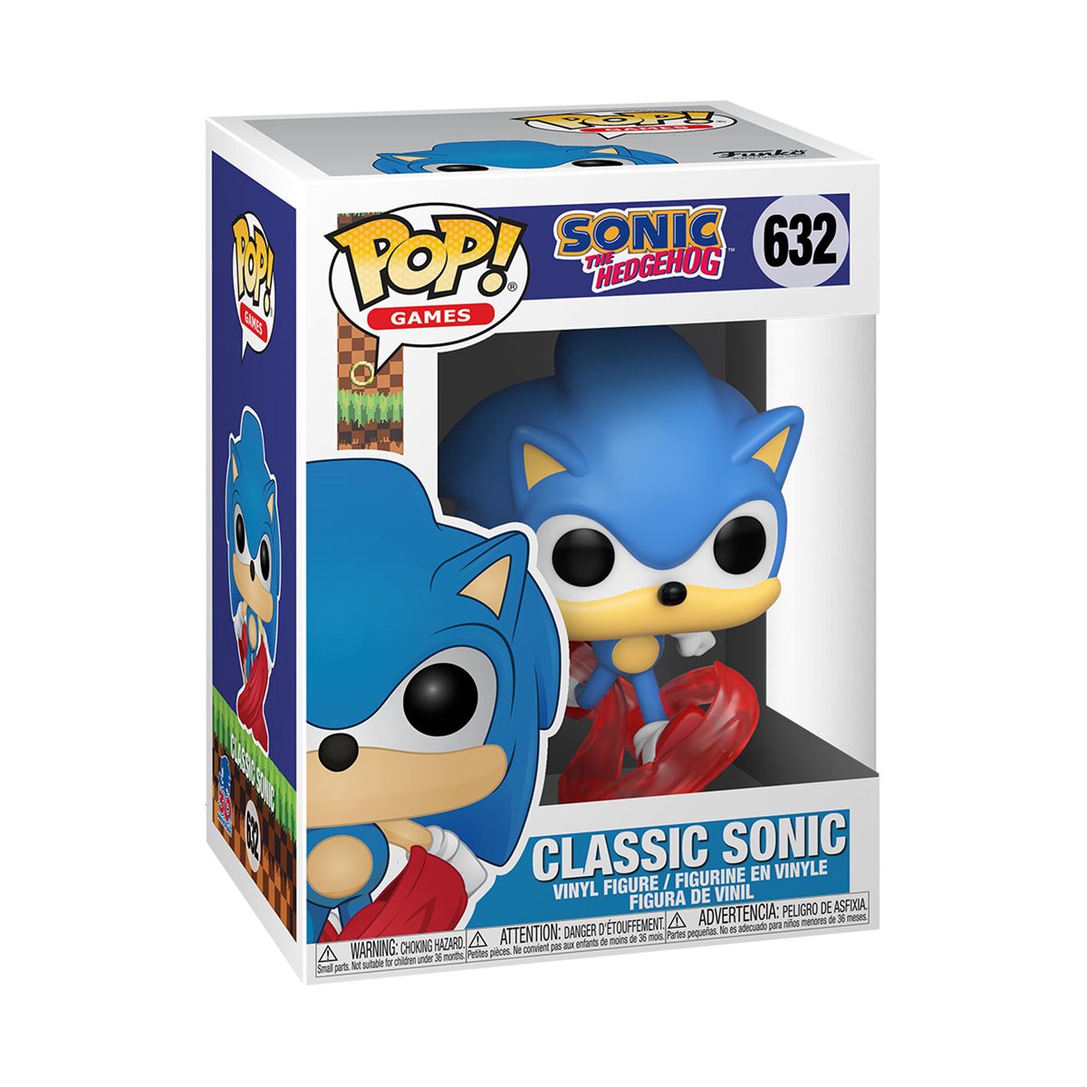 Sonic the Hedgehog 30th Anniversary Running Sonic Funko Pop! Vinyl Figure #632 - Image 2