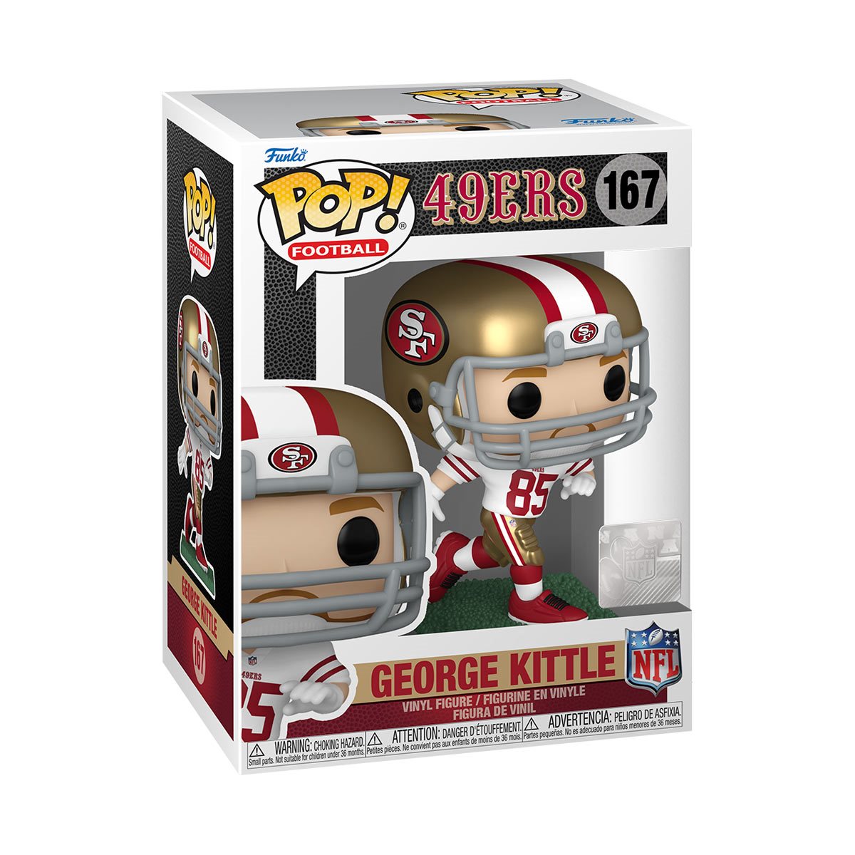 NFL 49ers George Kittle Funko Pop! Vinyl Figure #167 - Image 2