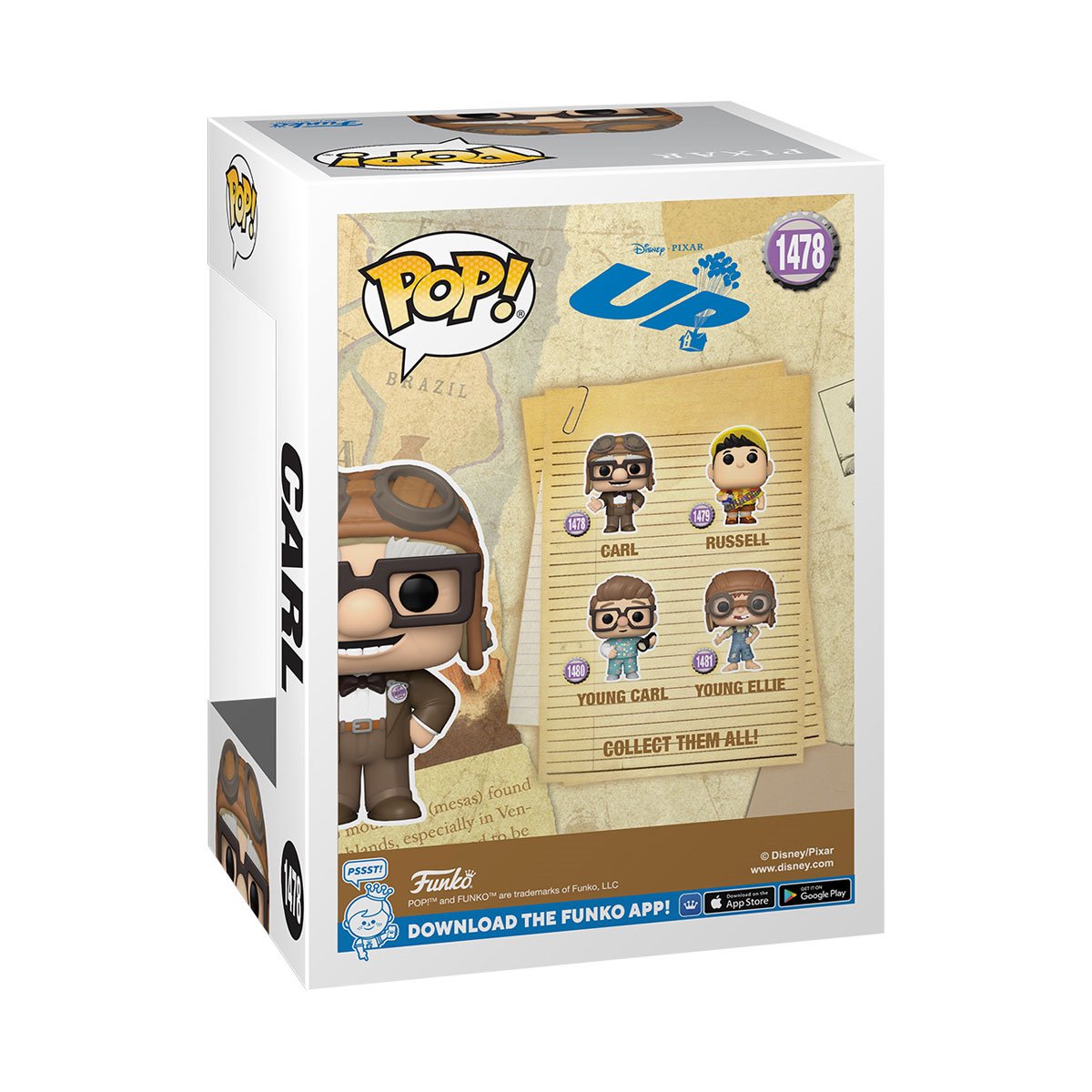 Up Carl Funko Pop! Vinyl Figure #1478 - Image 3