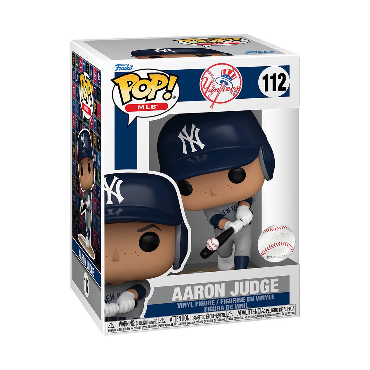 MLB Yankees Aaron Judge (Away) Funko Pop! Vinyl Figure #112 - Image 2