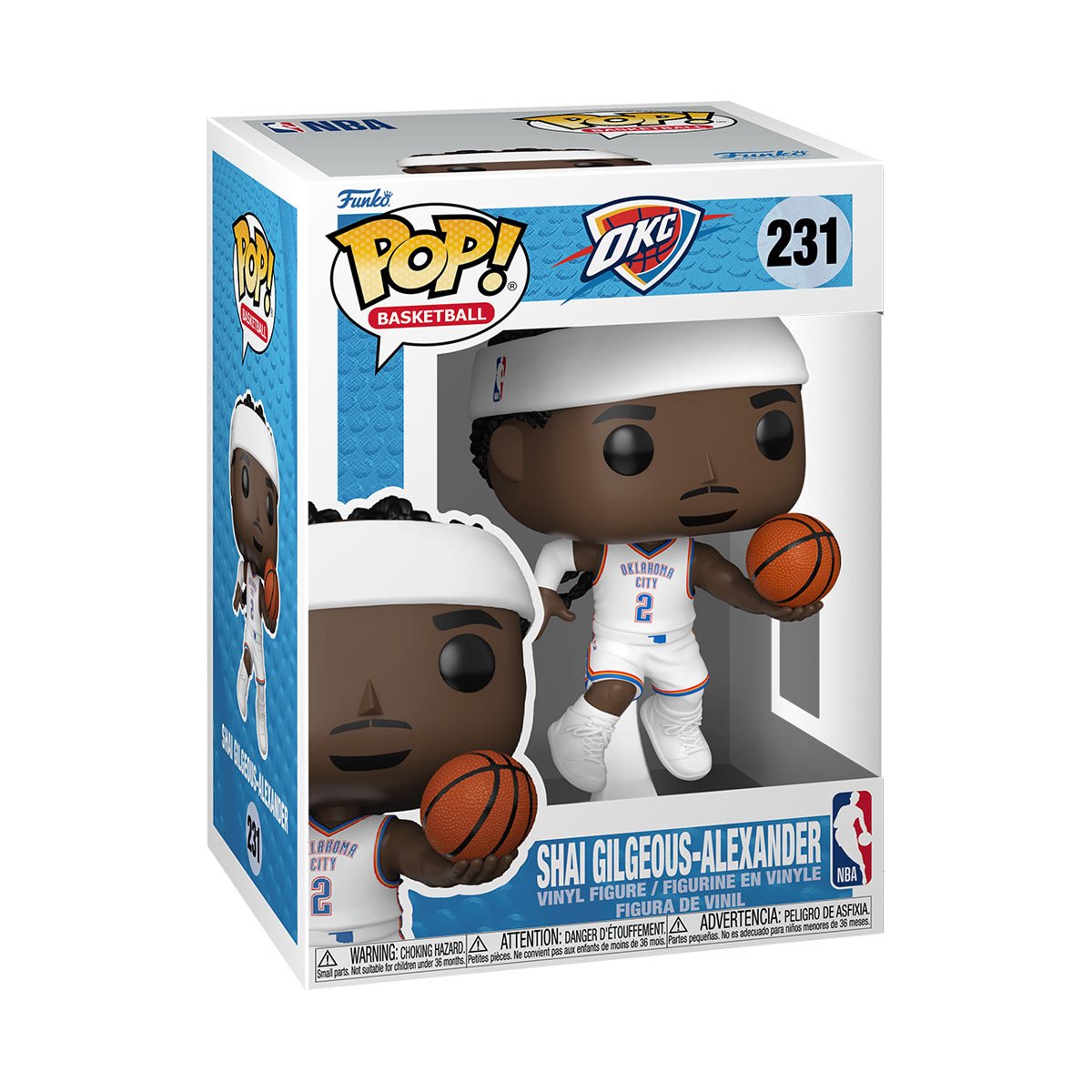 NBA Thunder Shai Gilgeous-Alexander (Home) Funko Pop! Vinyl Figure - Image 2