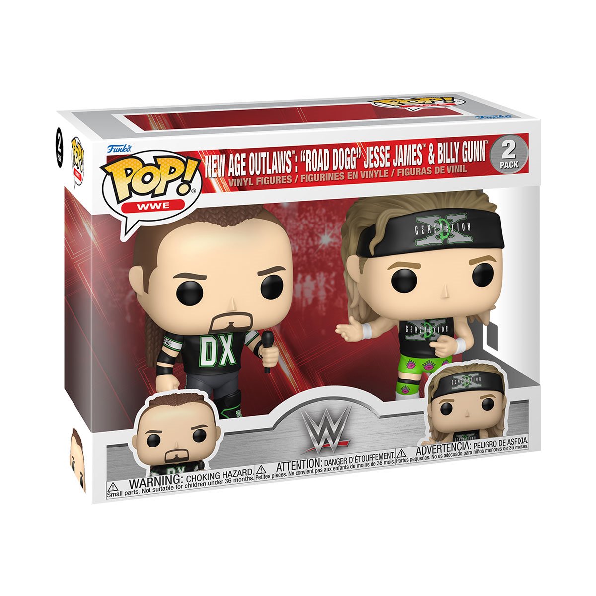 WWE New Age Outlaws: 'Road Dogg' Jesse James & Billy Gunn Funko Pop! Vinyl Figure 2-Pack - Image 3