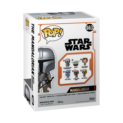 Star Wars: The Mandalorian with Darksaber Funko Pop! Vinyl Figure #663 - Image 3