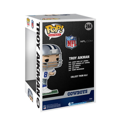 NFL Legends Cowboys Troy Aikman Jumbo Funko Pop! Vinyl Figure #244 - Image 3