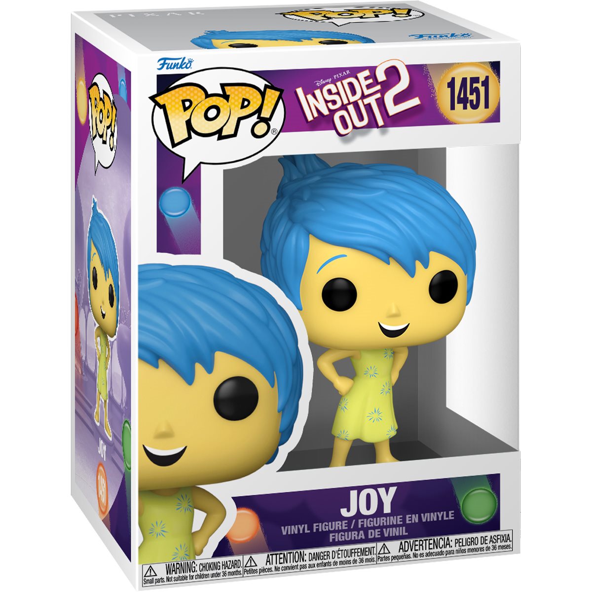 Inside Out 2 Joy Funko Pop! Vinyl Figure #1451 - Image 2