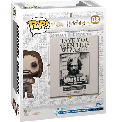 Harry Potter and the Prisoner of Azkaban Sirius Black Funko Pop! Cover Figure #08 with Case - Image 3