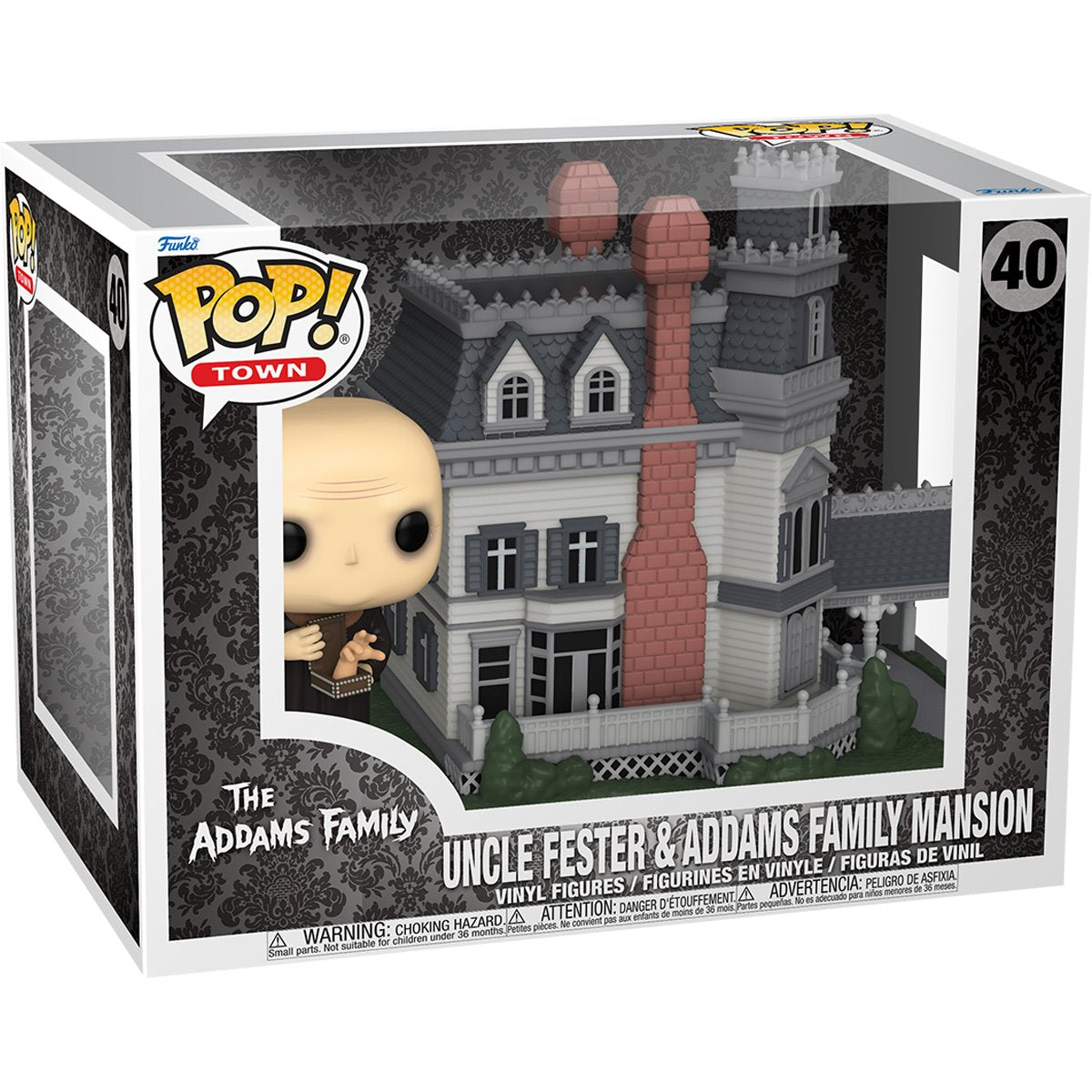 The Addams Family Uncle Fester & Addams Family Mansion Pop! Town #40 - Image 2