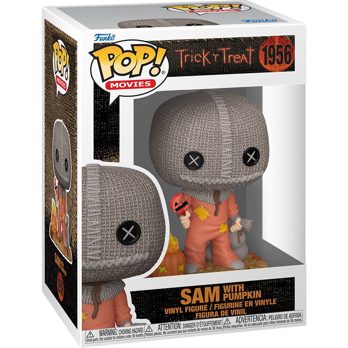 Trick r Treat Sam with Pumpkin Funko Pop! Vinyl Figure #1956 - Image 2
