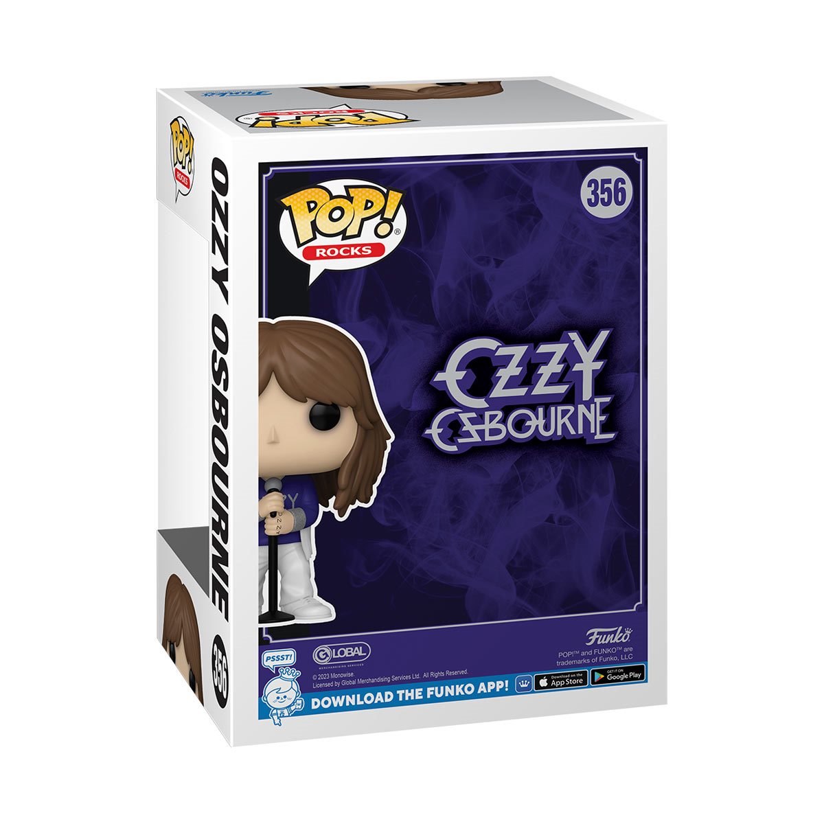 Ozzy Osbourne with Microphone Stand Funko Pop! Vinyl Figure #356 - Image 3