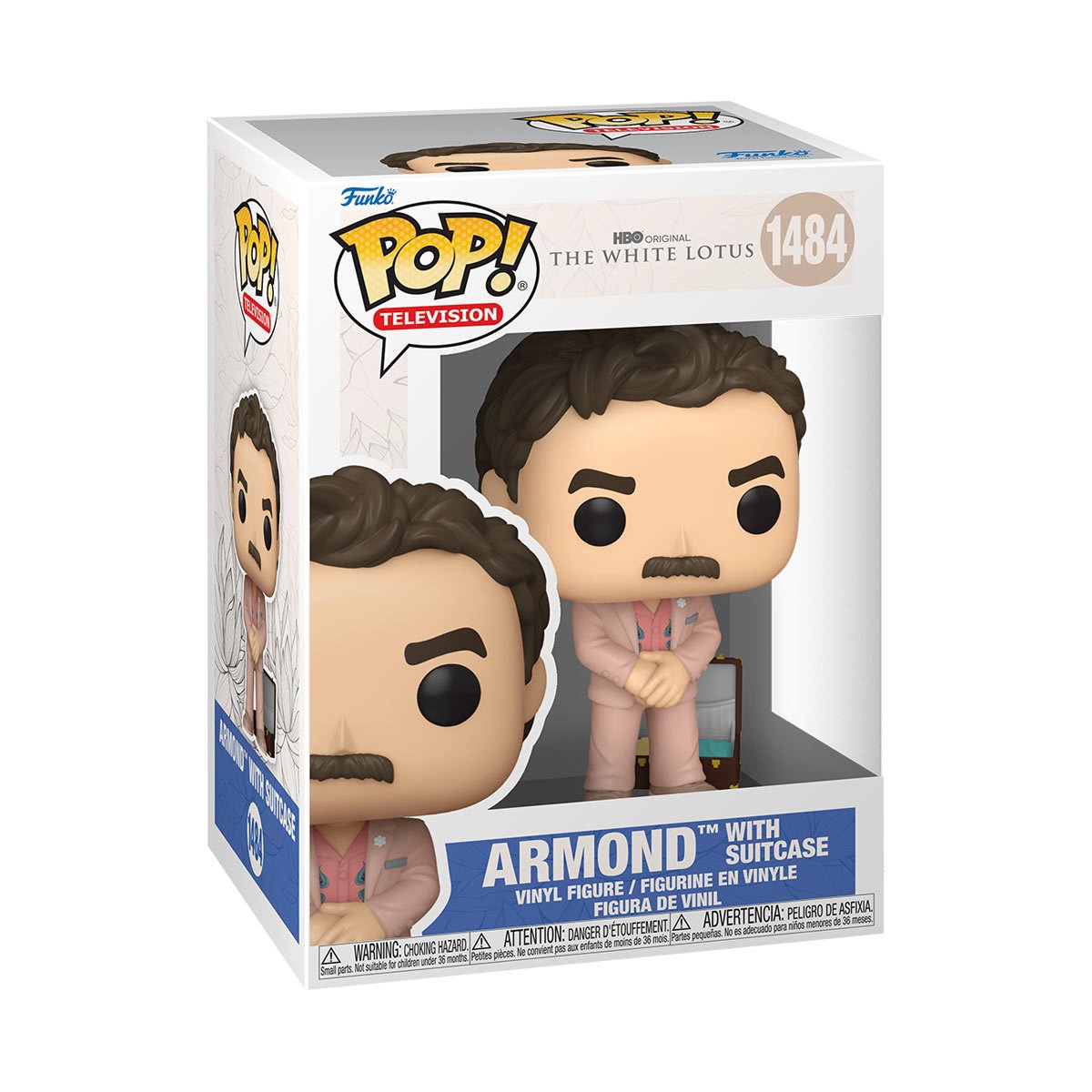 White Lotus Armond with Suitcase Funko Pop! Vinyl Figure #1484 - Image 2