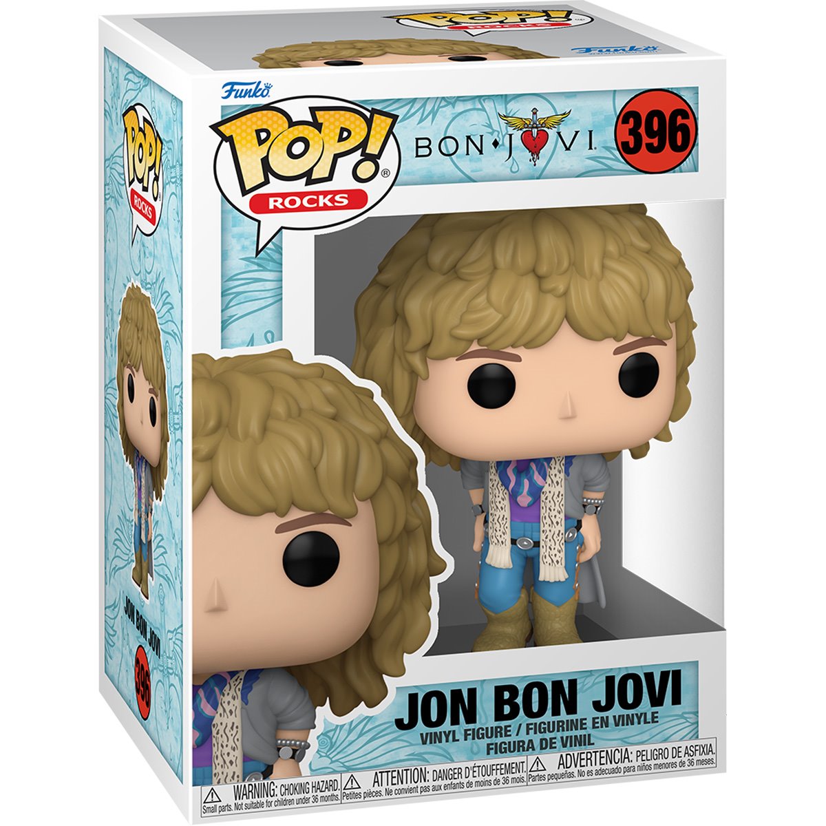 Bon Jovi 1980's Jon Bon Jovi Funko Pop! Vinyl Figure #396 - Image 2