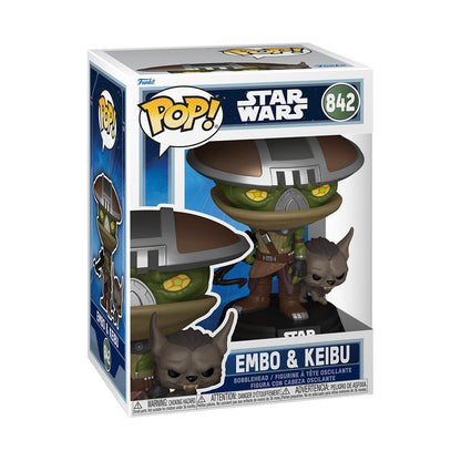Star Wars: The Mandalorian and Grogu Embo & Keibu (Wave 2) Funko Pop! Vinyl Figure and Buddy #842 - Image 2