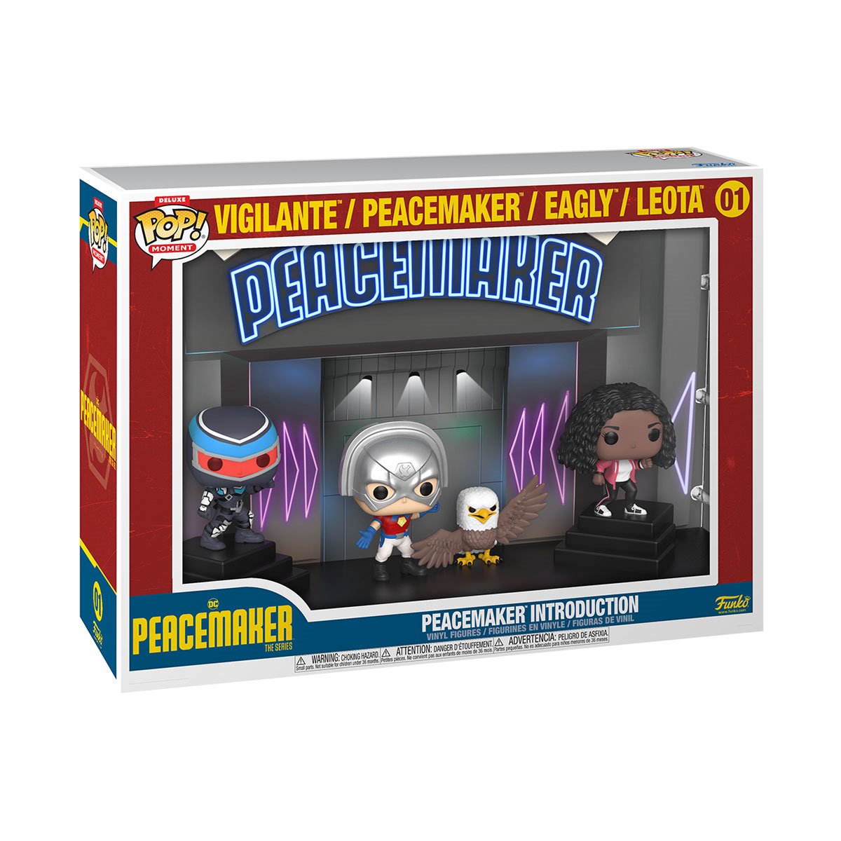 Peacemaker Introduction Vigilante Peacemaker Eagly Leota Deluxe Funko Pop! Vinyl Moment #01 - Image 2