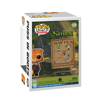 Shrek DreamWorks 30th Anniversary Puss in Boots with Hat Funko Pop! Vinyl Figure #1596 - Image 2