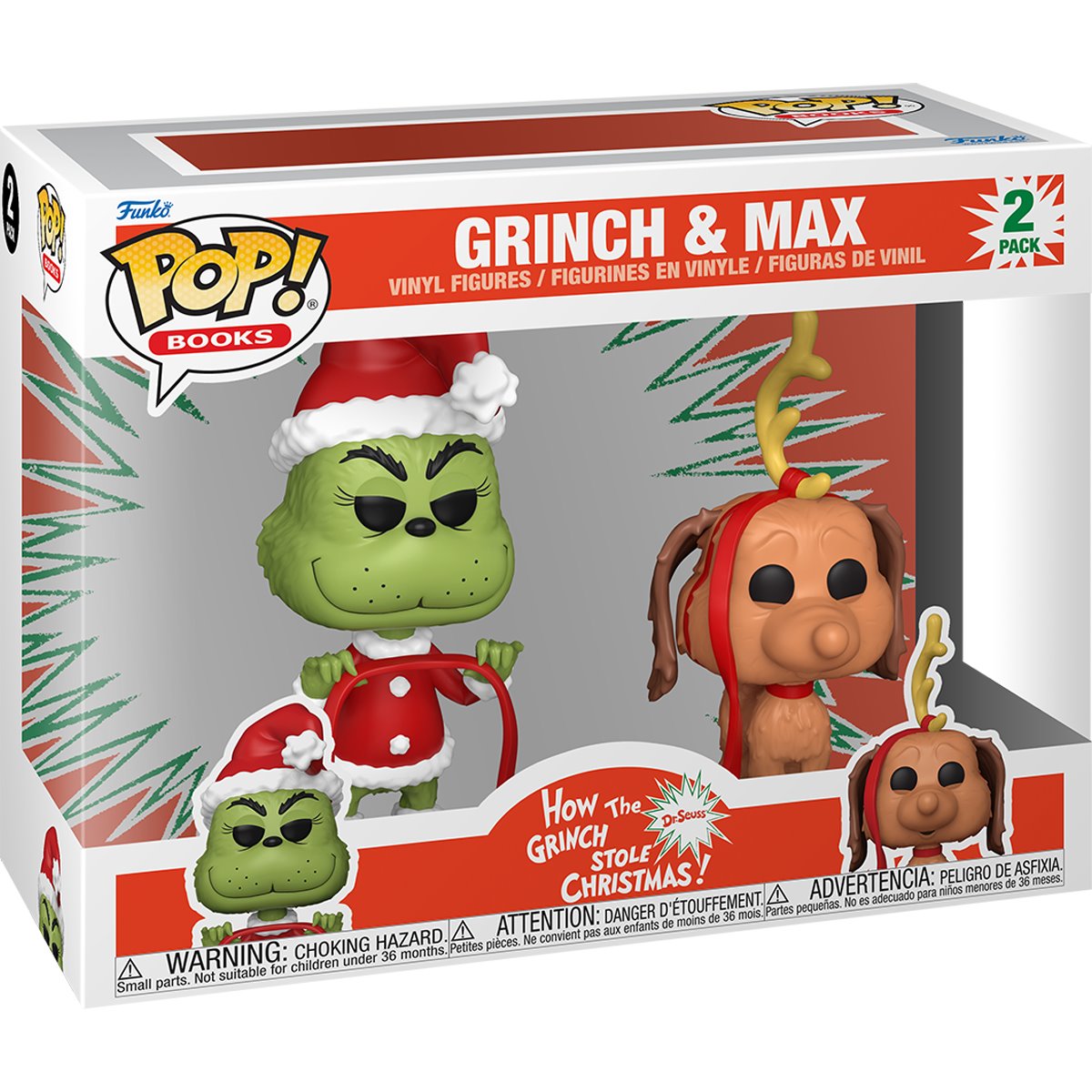How the Grinch Stole Christmas Grinch and Max Funko Pop! Vinyl Figure 2-Pack - Image 2
