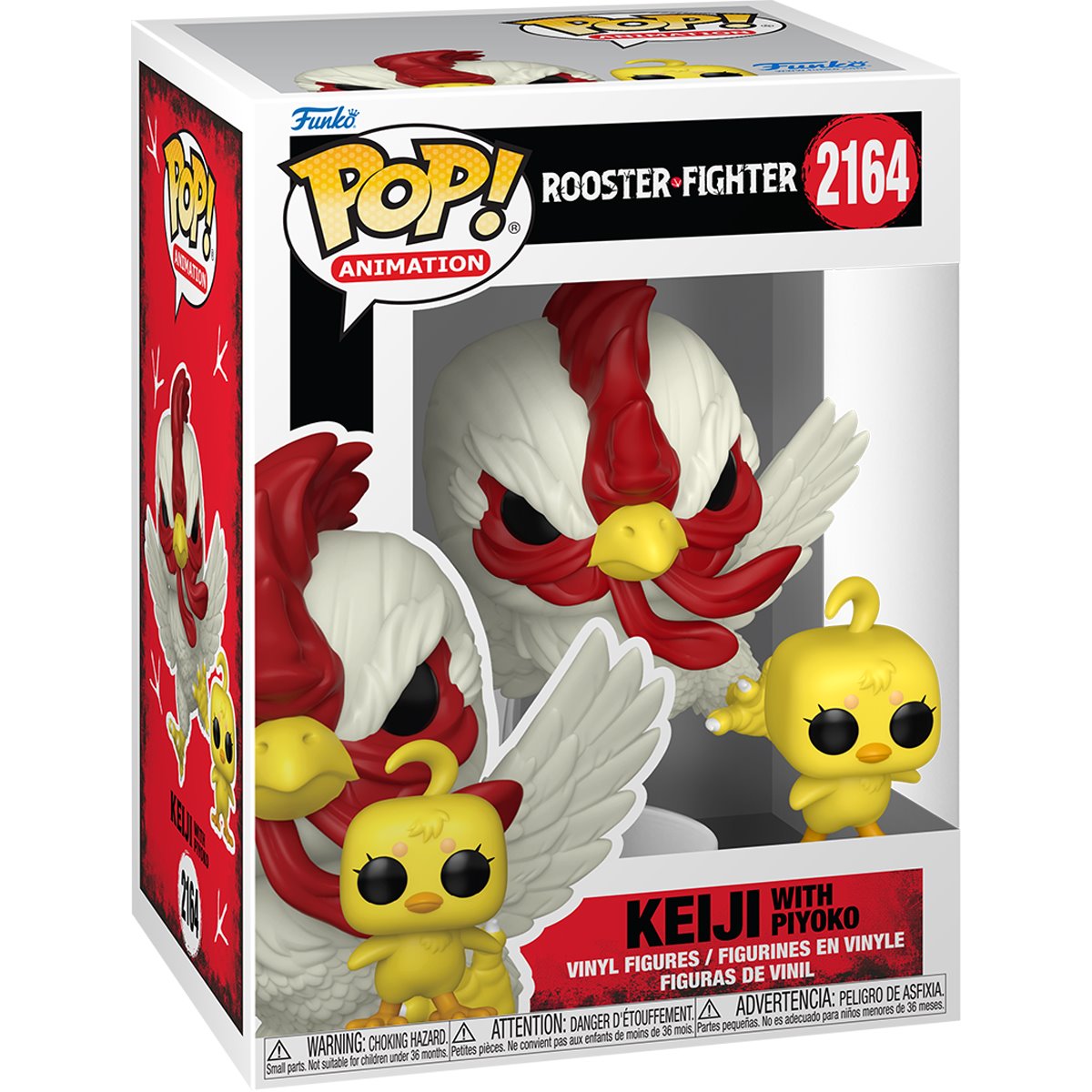 Rooster Fighter Keiji with Piyoko Funko Pop! Vinyl Figure and Buddy #2164 - Image 2
