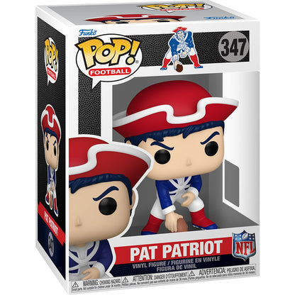 NFL Mascots Throwback Patriots Pat Patriot Funko Pop! Vinyl Figure #347 - Image 2
