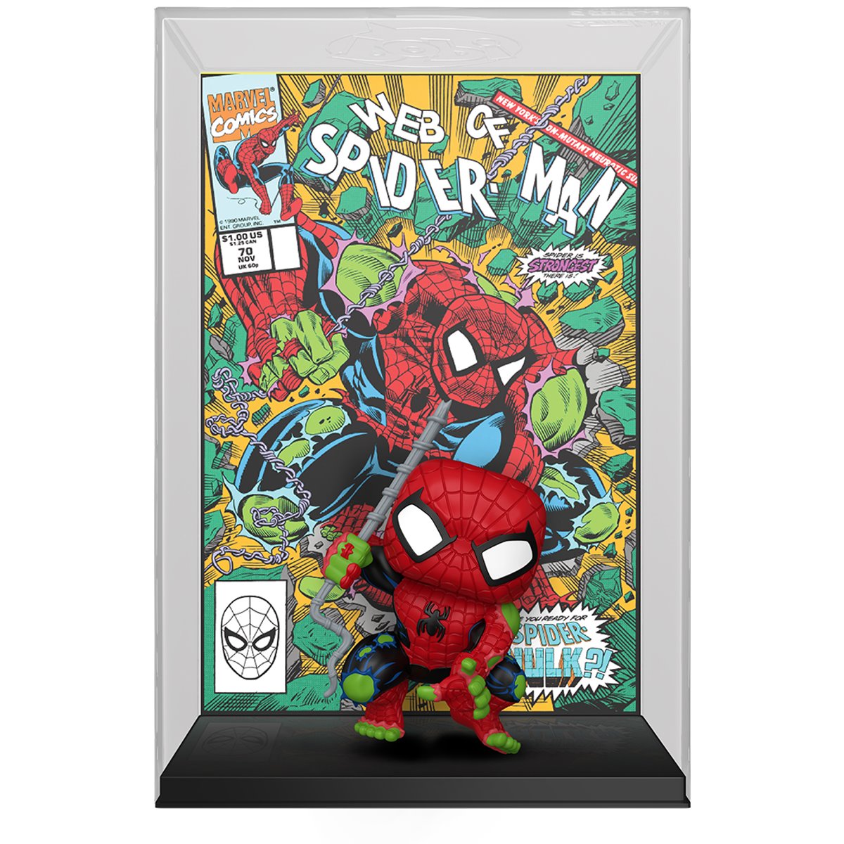 Marvel Web of Spider-Man #70 Spider-Hulk Funko Pop! Comic Cover Figure #79 with Case