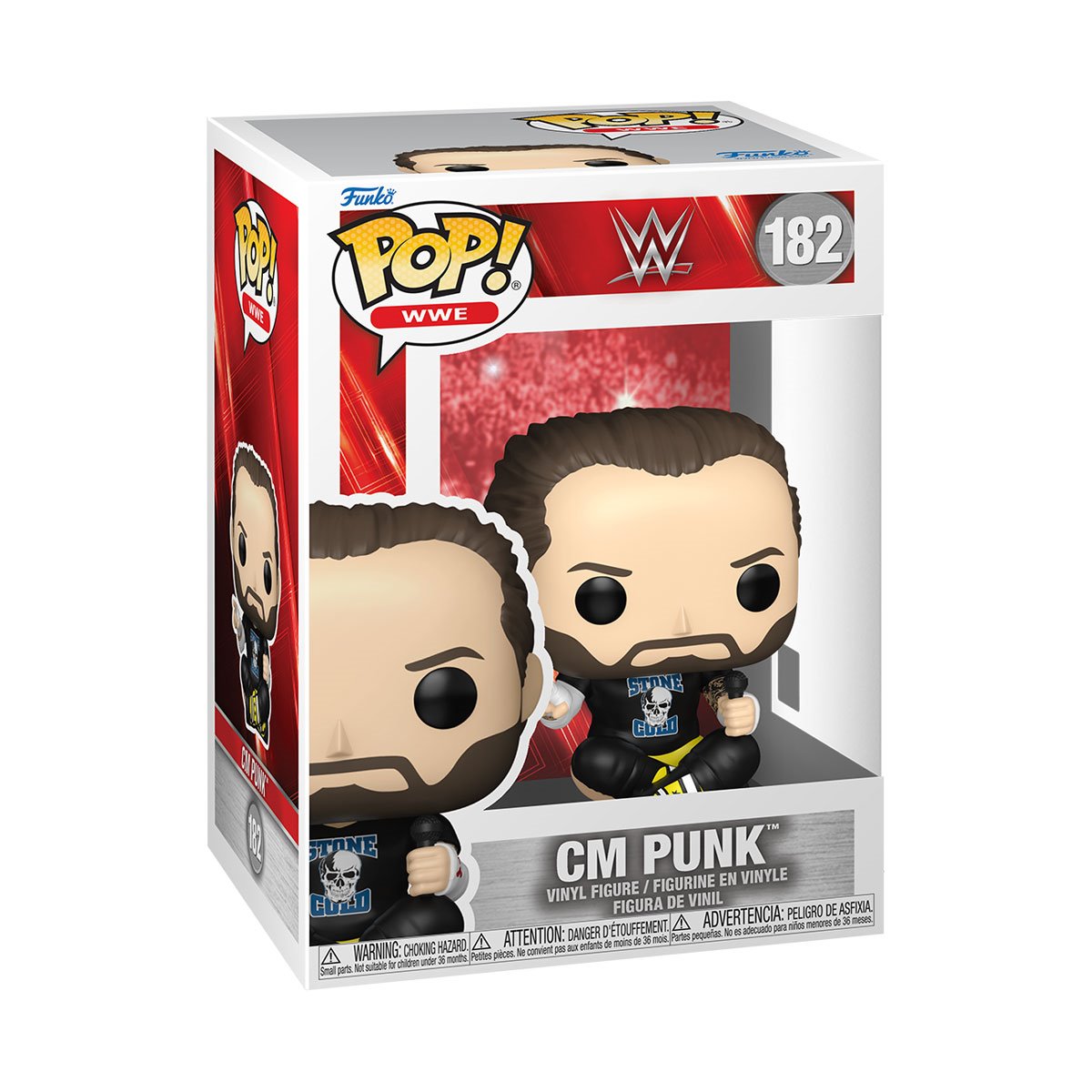 WWE CM Punk Funko Pop! Vinyl Figure #182 - Image 2