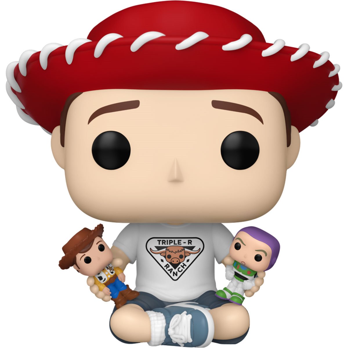 Toy Story 30th Anniversary Andy with Buzz Lightyear and Woody Funko Pop! Vinyl Figure #1596