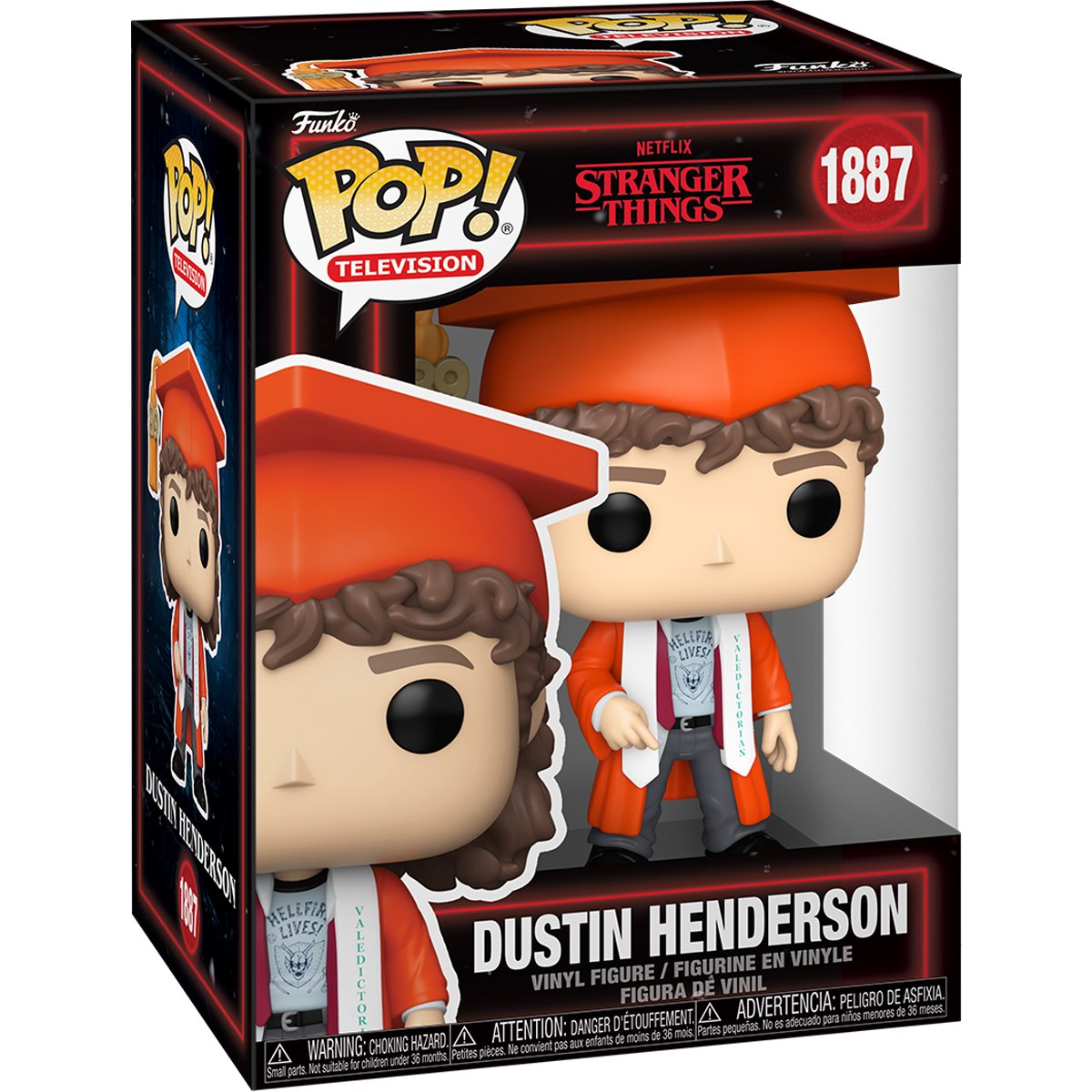 Stranger Things Season 5 Dustin Henderson (W4) Funko Pop! Vinyl Figure #1887 - Image 2