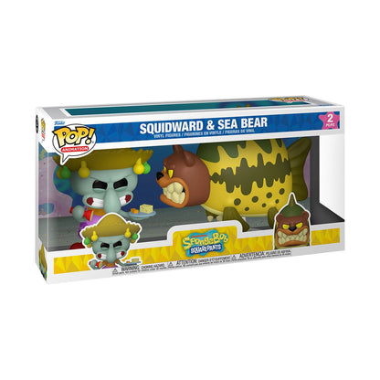 SpongeBob SquarePants Squidward and Sea Bear Funko Pop! Vinyl Figure 2-Pack - Image 2