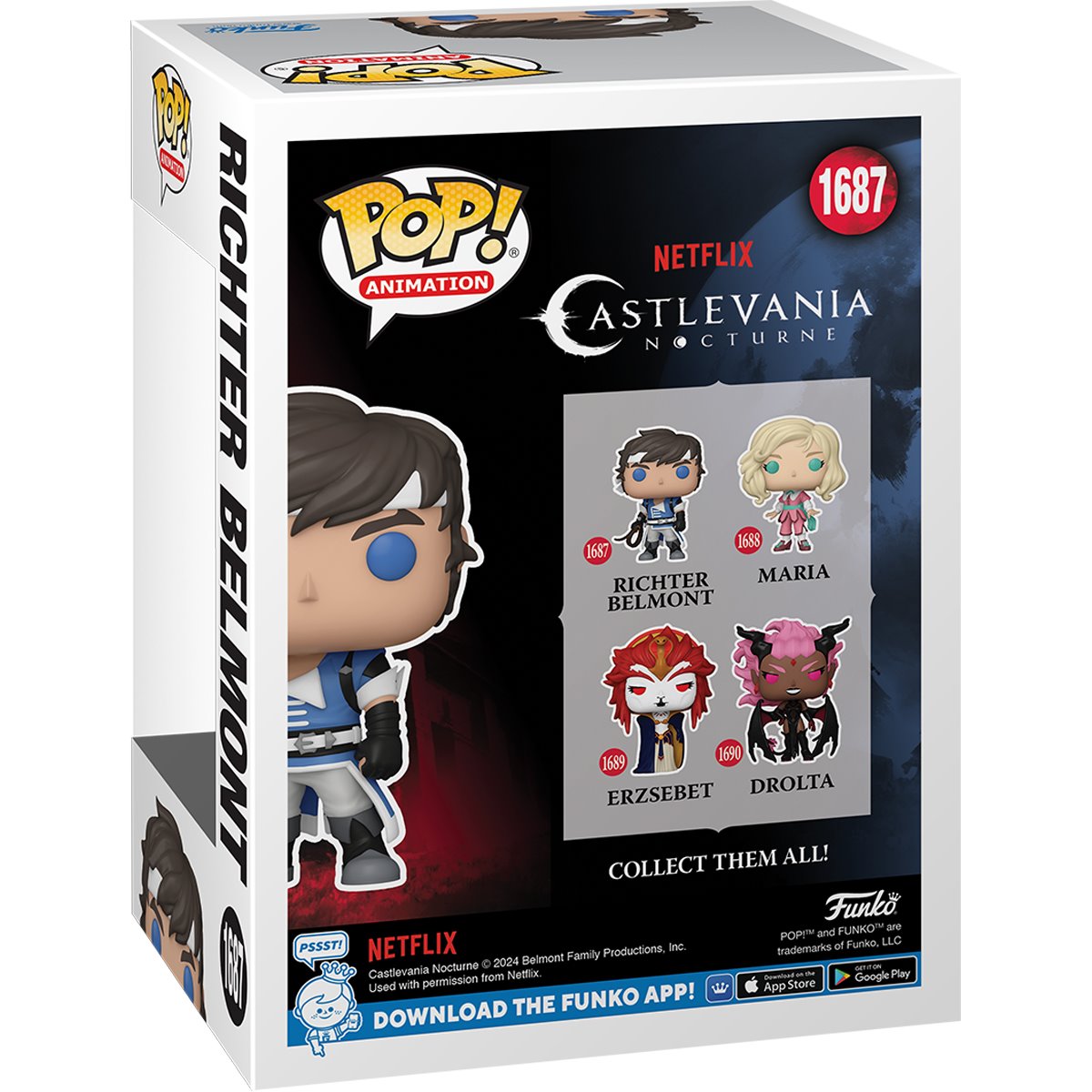 Castlevania: Nocturne Richter Belmont Funko Pop! Vinyl Figure #1687 - Image 3