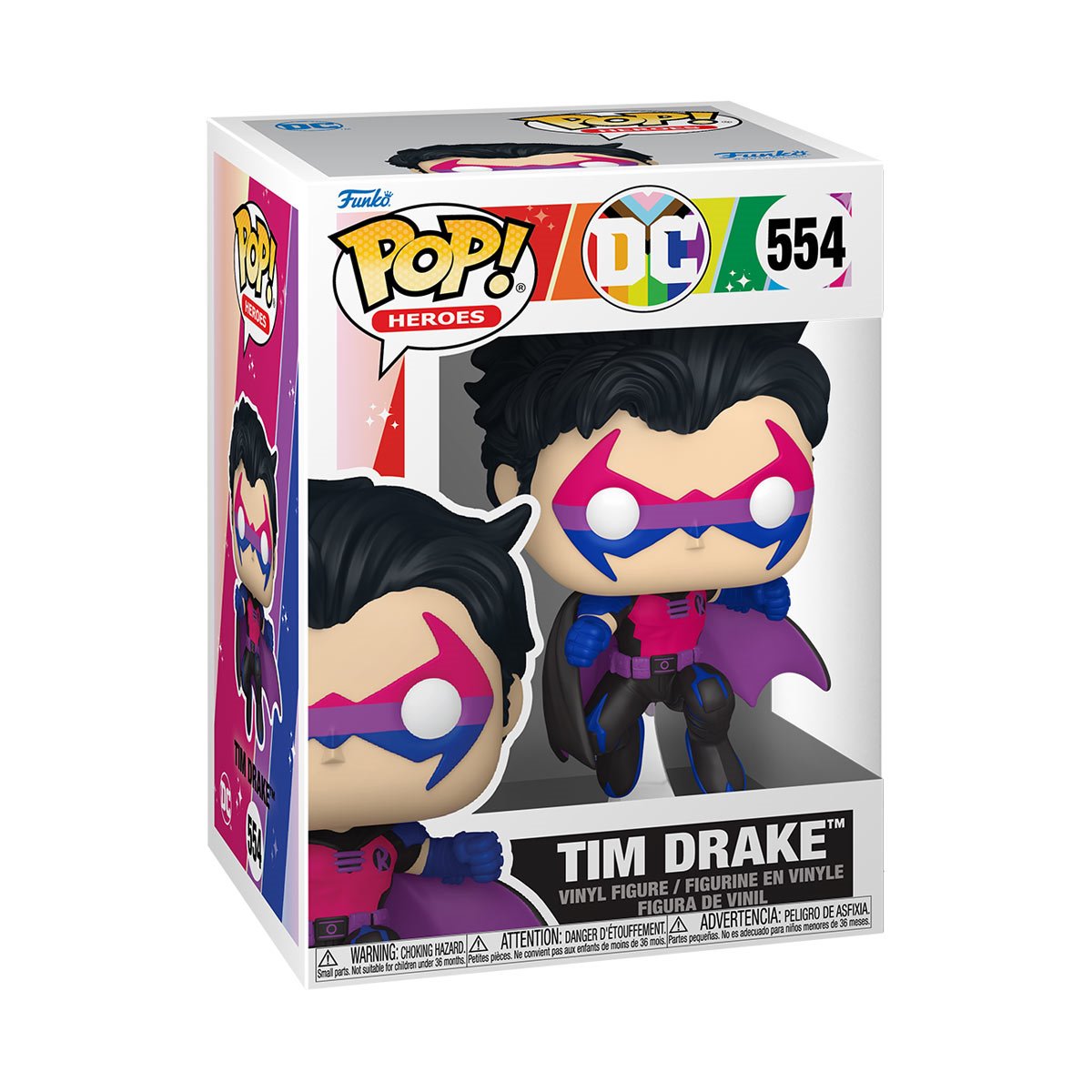 DC Comics Pride 2025 Tim Drake Funko Pop! Vinyl Figure #554 - Image 2