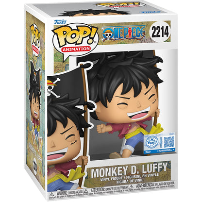 One Piece Monkey D. Luffy with Flag Funko Pop! Vinyl Figure #2214 - Image 3