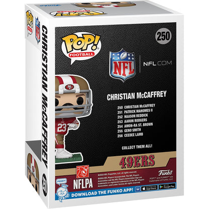 NFL San Francisco 49ers Christian McCaffrey Funko Pop! Vinyl Figure #250 - Image 3