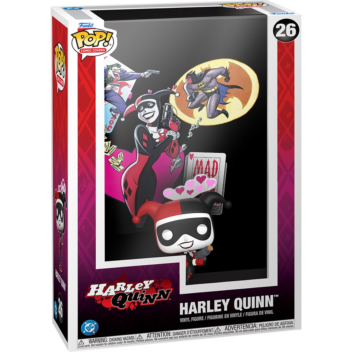 The Batman Adventures: Mad Love #1 Harley Quinn Funko Pop! Comic Cover Figure #26 with Case - Image 2