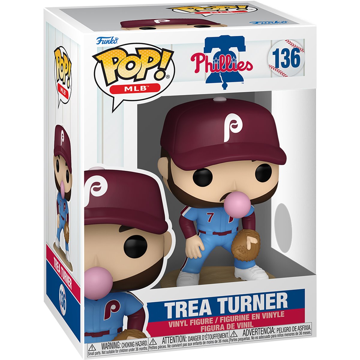 MLB Phillies Trea Turner (Alternate) Funko Pop! Vinyl Figure #136 - Image 2