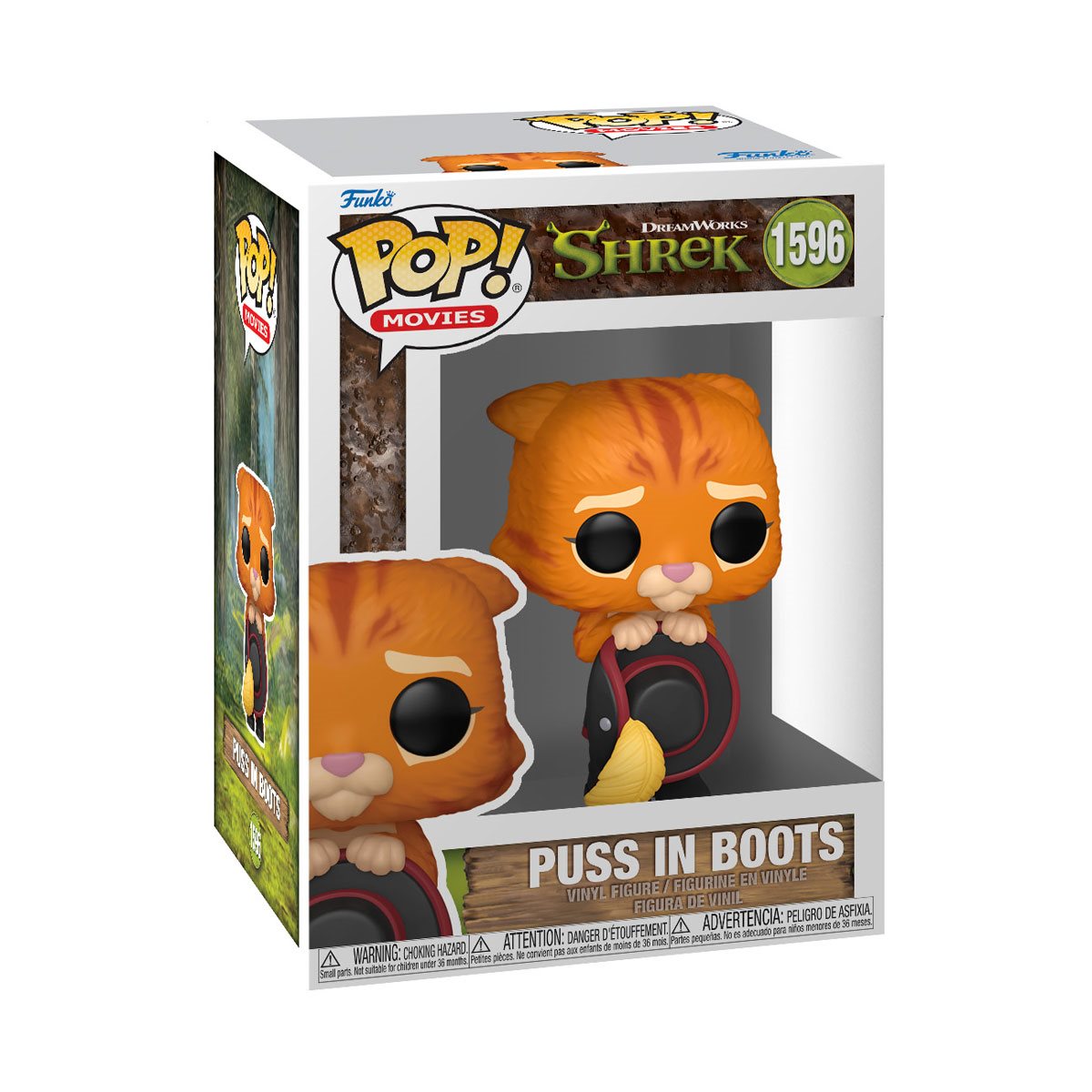 Shrek DreamWorks 30th Anniversary Puss in Boots with Hat Funko Pop! Vinyl Figure #1596 - Image 3