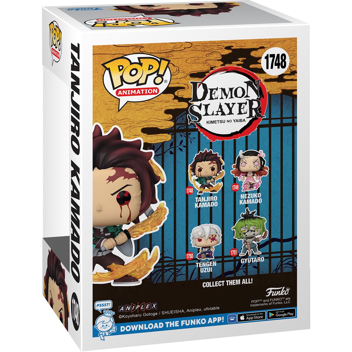 Demon Slayer Tanjiro Kamado (Sun Breathing) Funko Pop! Vinyl Figure #1748 - Image 2