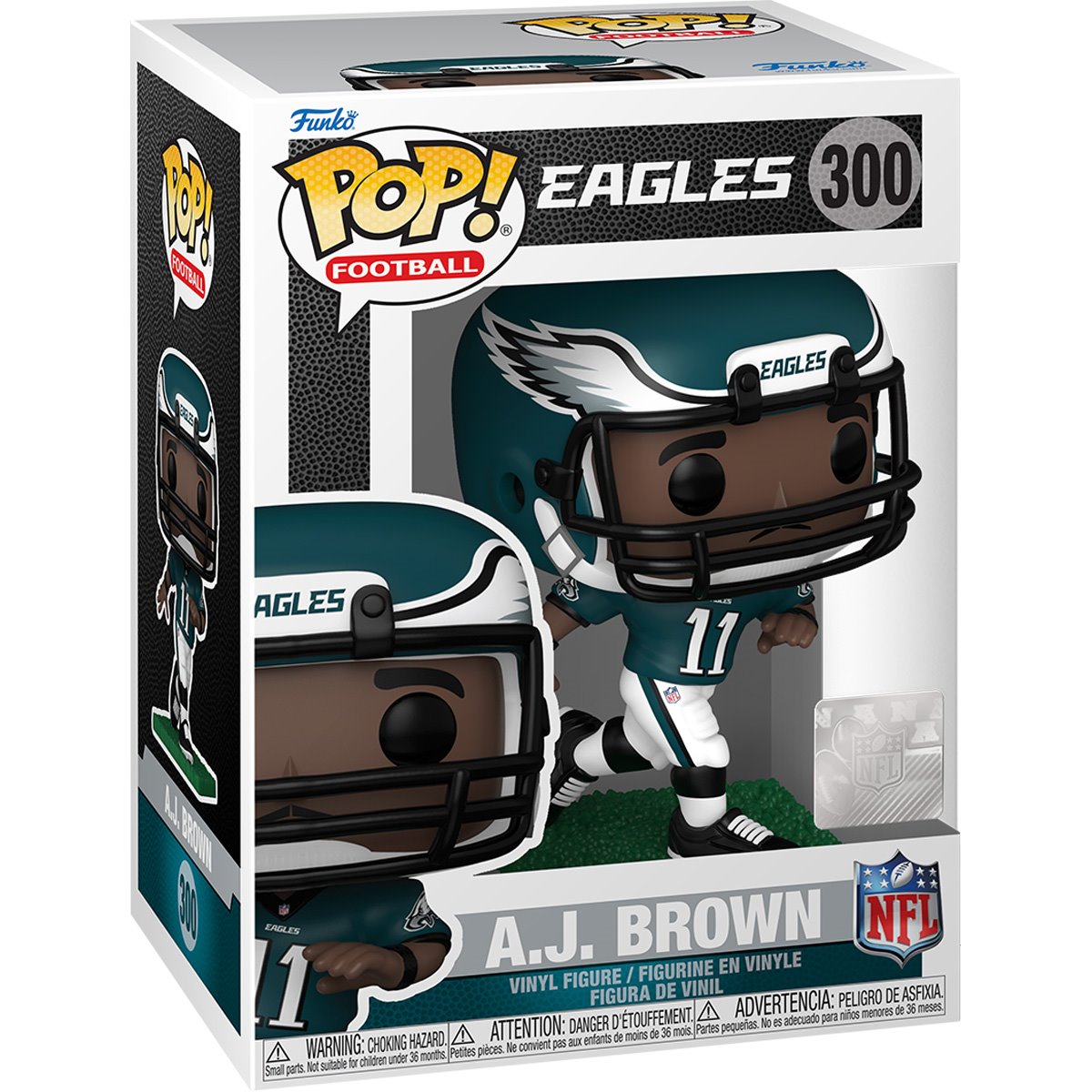 NFL Philadelphia Eagles A.J. Brown (Color) Funko Pop! Vinyl Figure #300 - Image 2