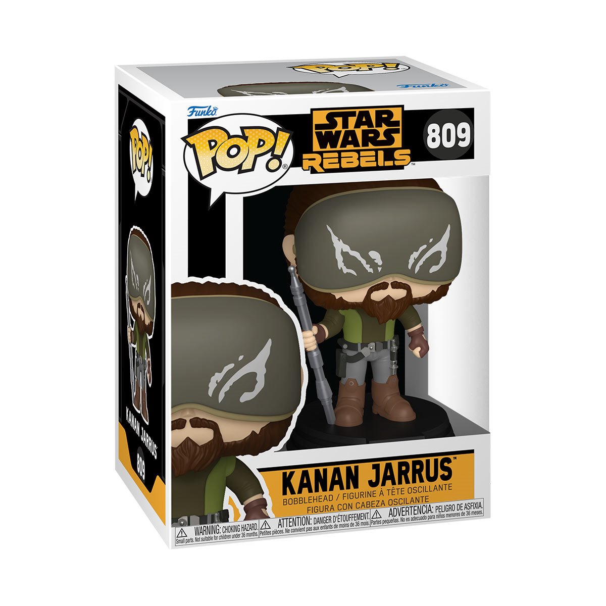 Star Wars: Rebels Kanan Jarrus Funko Pop! Vinyl Figure #809 - Image 2