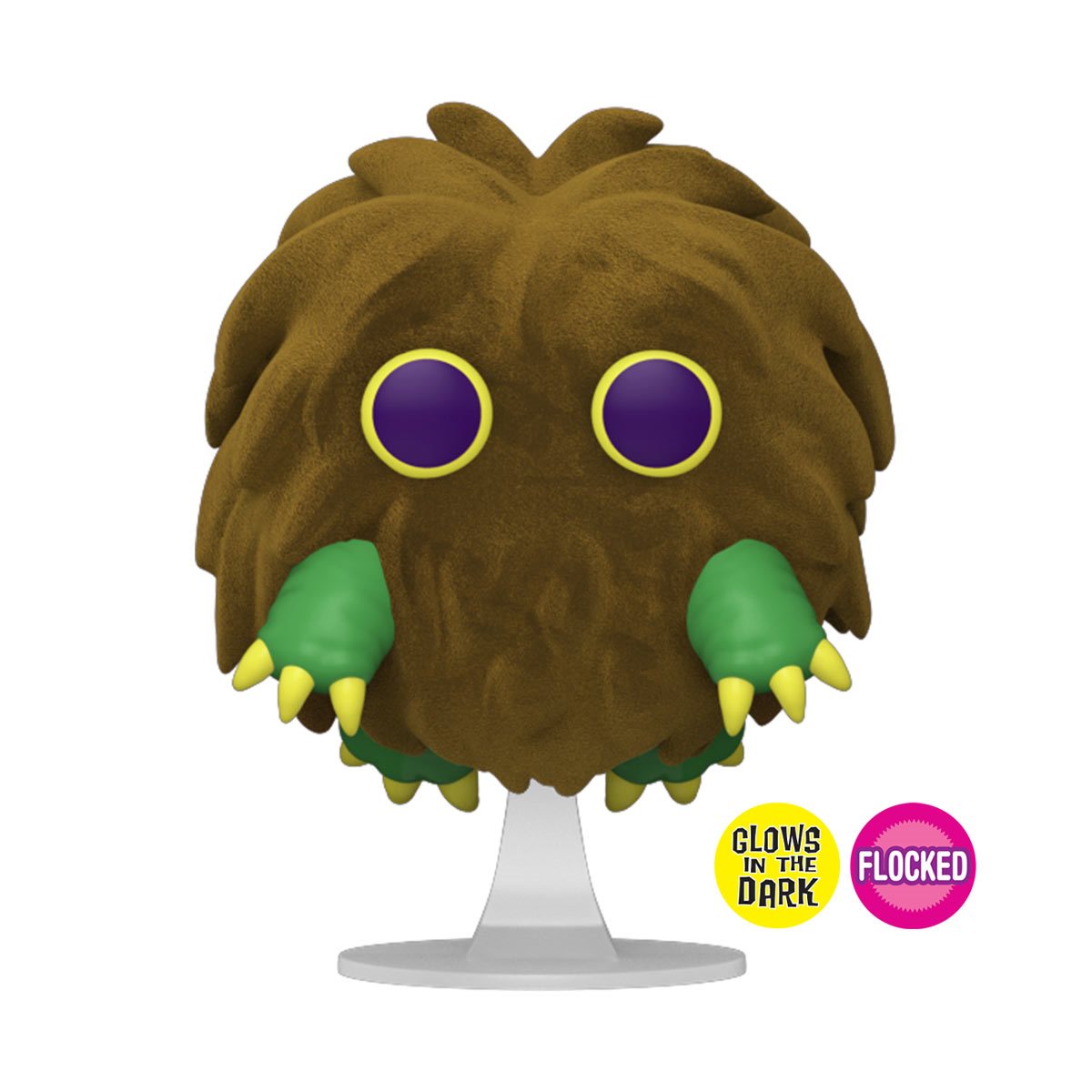 Yu-Gi-Oh! Kuriboh Flocked and Glow-in-the-Dark Funko Pop! Vinyl Figure #1455 - AAA Anime Exclusive - Image 2