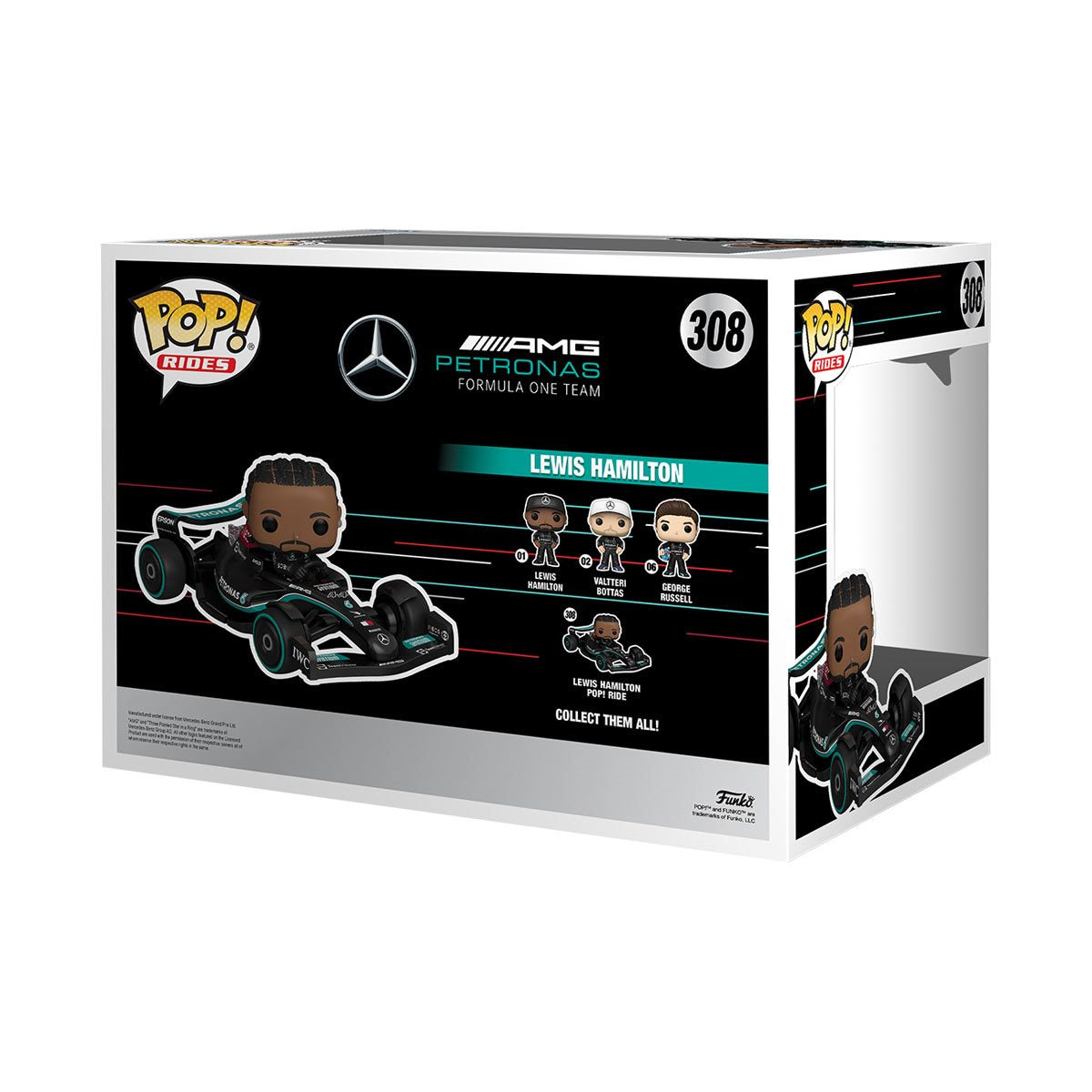 Formula 1 Mercedes Lewis Hamilton Super Deluxe Funko Pop! Ride Vinyl Vehicle #308 - Image 3