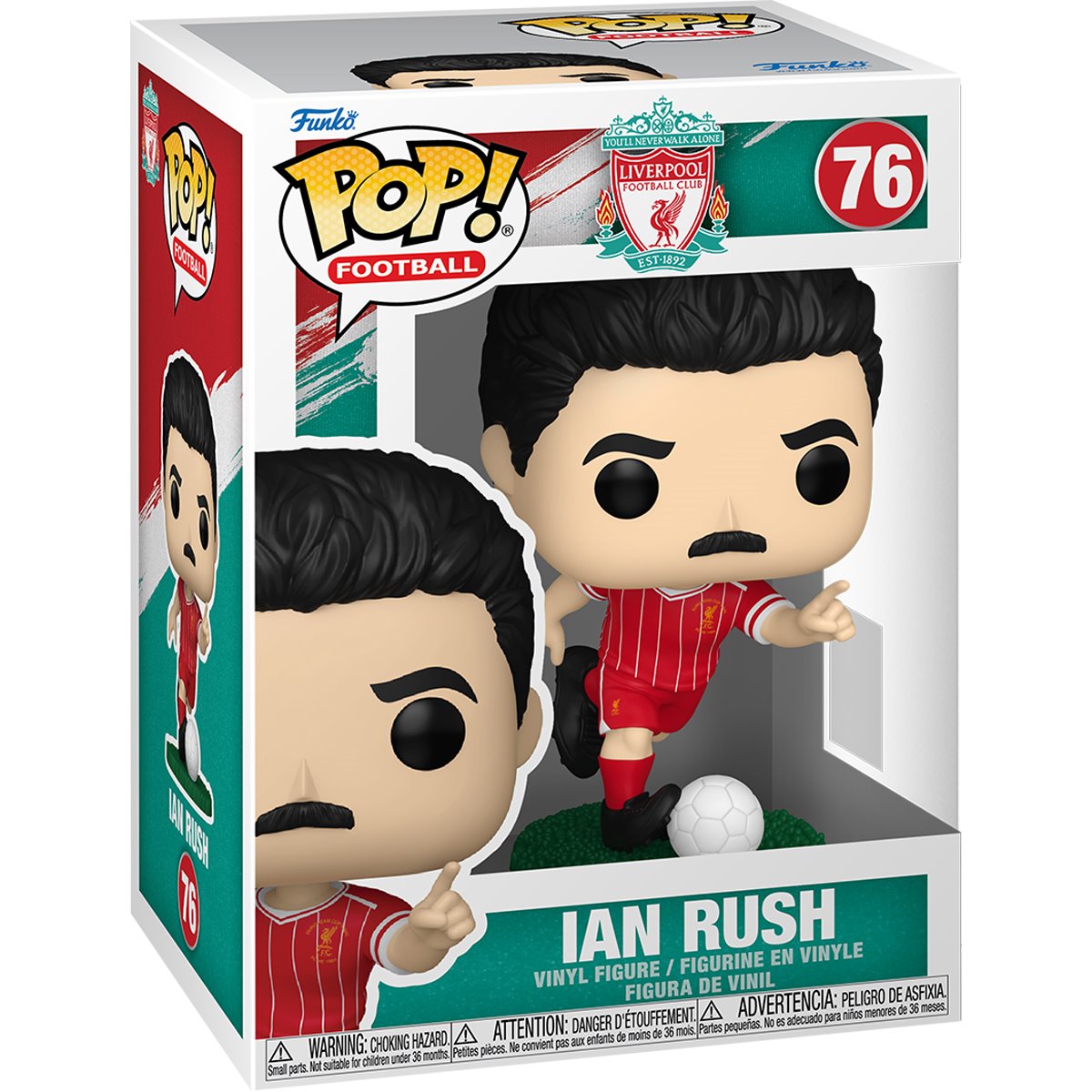 Football Liverpool Ian Rush Funko Pop! Vinyl Figure #76 - Image 2
