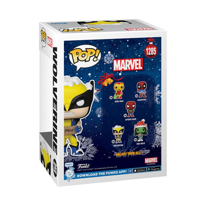 Marvel Holiday Wolverine with Sign Funko Pop! Vinyl Figure #1285 - Image 3