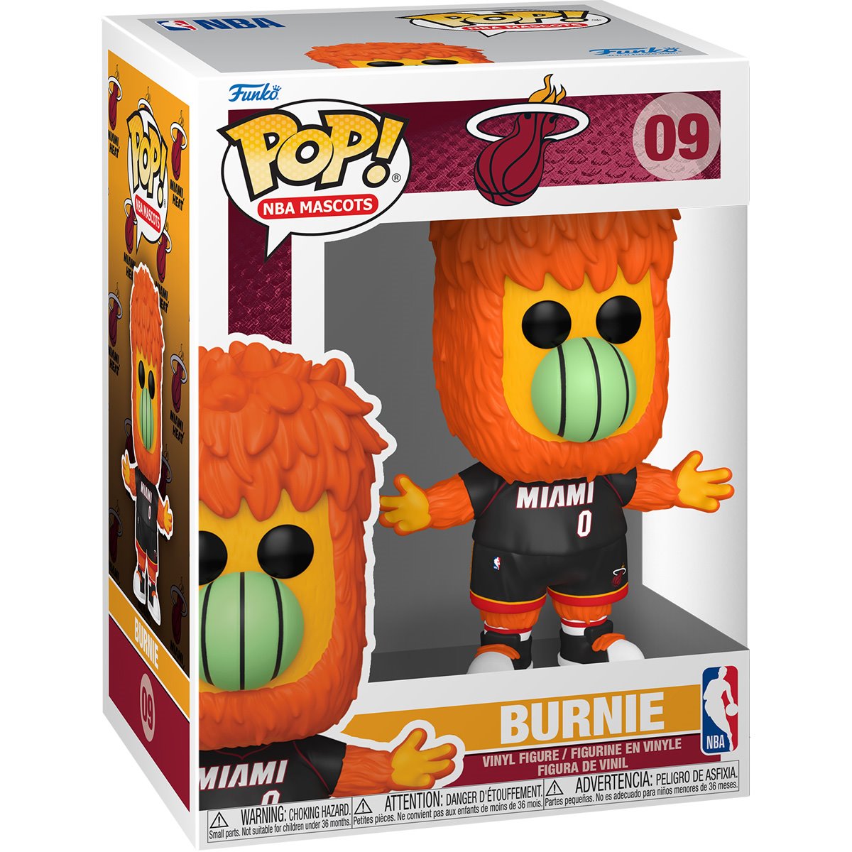 NBA Mascots Miami Heat Burnie Funko Pop! Vinyl Figure #09 - Image 2
