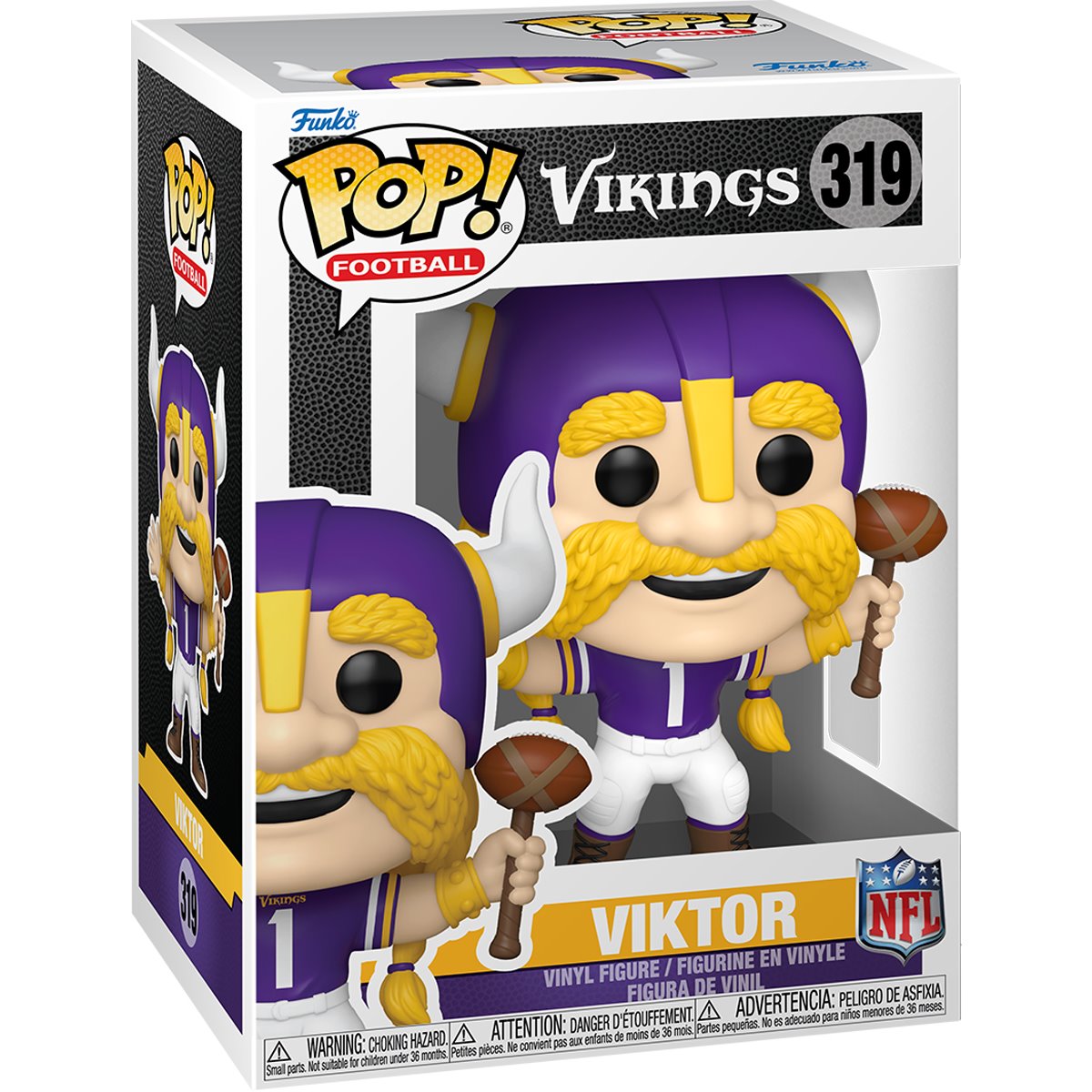 NFL Mascots Vikings Viktor Funko Pop! Vinyl Figure #319 - Image 2
