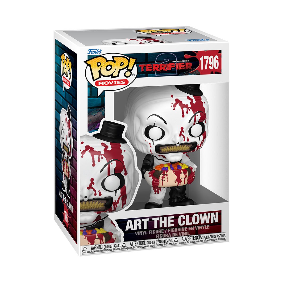 Terrifier Art the Clown with Head Funko Pop! Vinyl Figure #1796 - Image 2