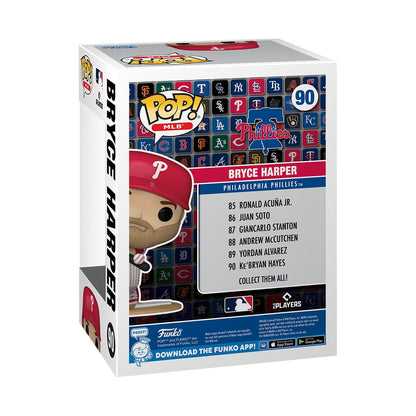 MLB Phillies Bryce Harper Funko Pop! Vinyl Figure #90 - Image 3