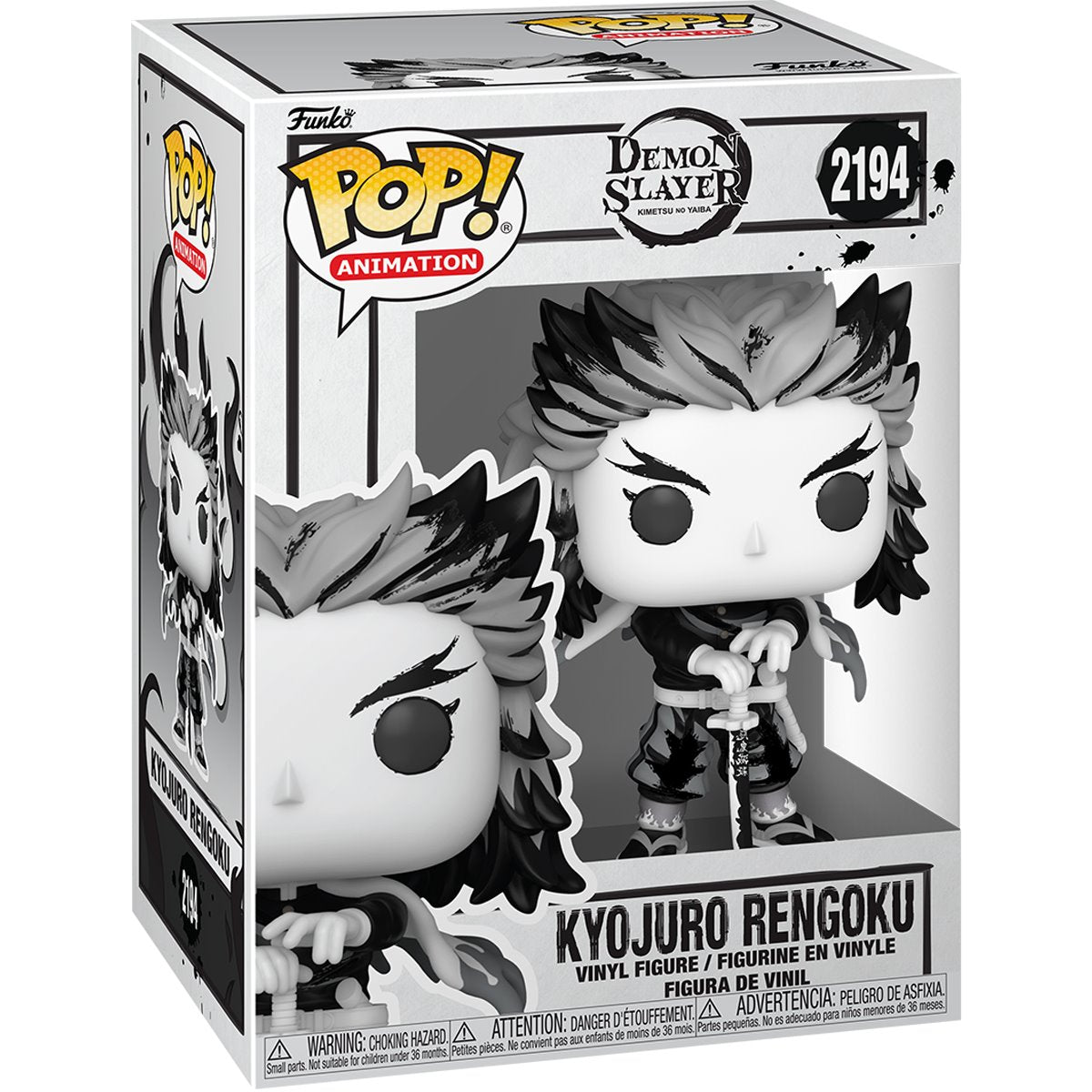 Demon Slayer Kyojuro Rengoku Sumi-Ink Funko Pop! Vinyl Figure #2194 - Image 2