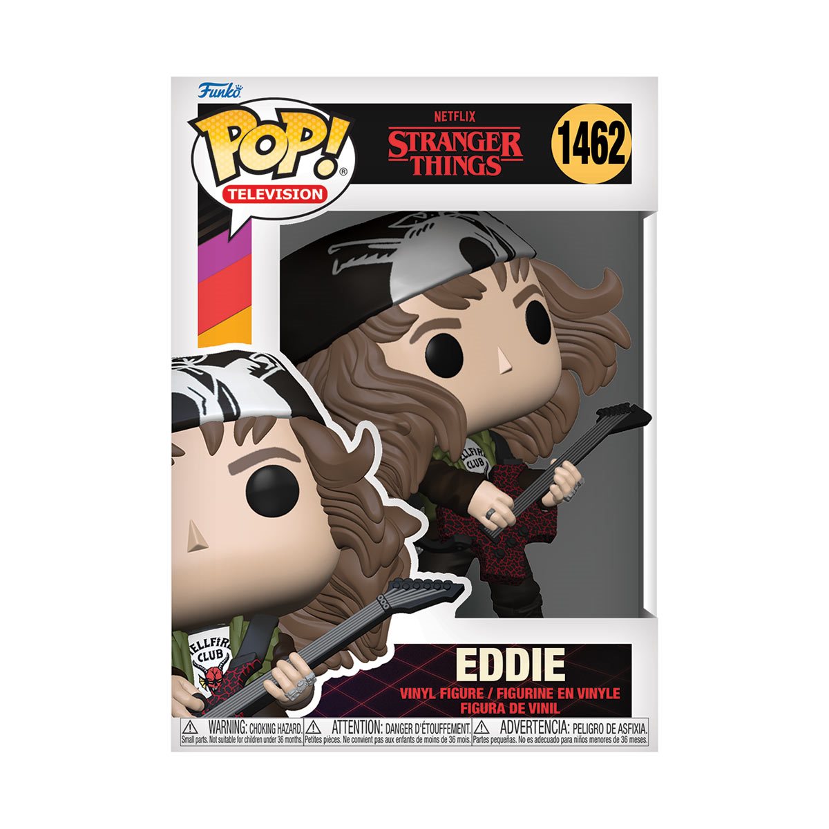Stranger Things Season 4 Eddie with Guitar Funko Pop! Vinyl Figure #1462 - Image 2