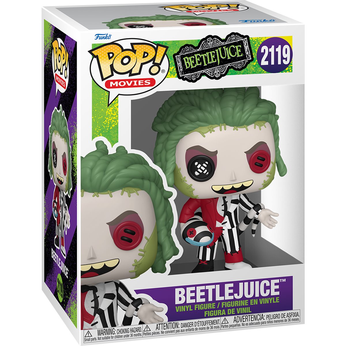 Beetlejuice Patchwork Funko Pop! Vinyl Figure #2119 - Image 2