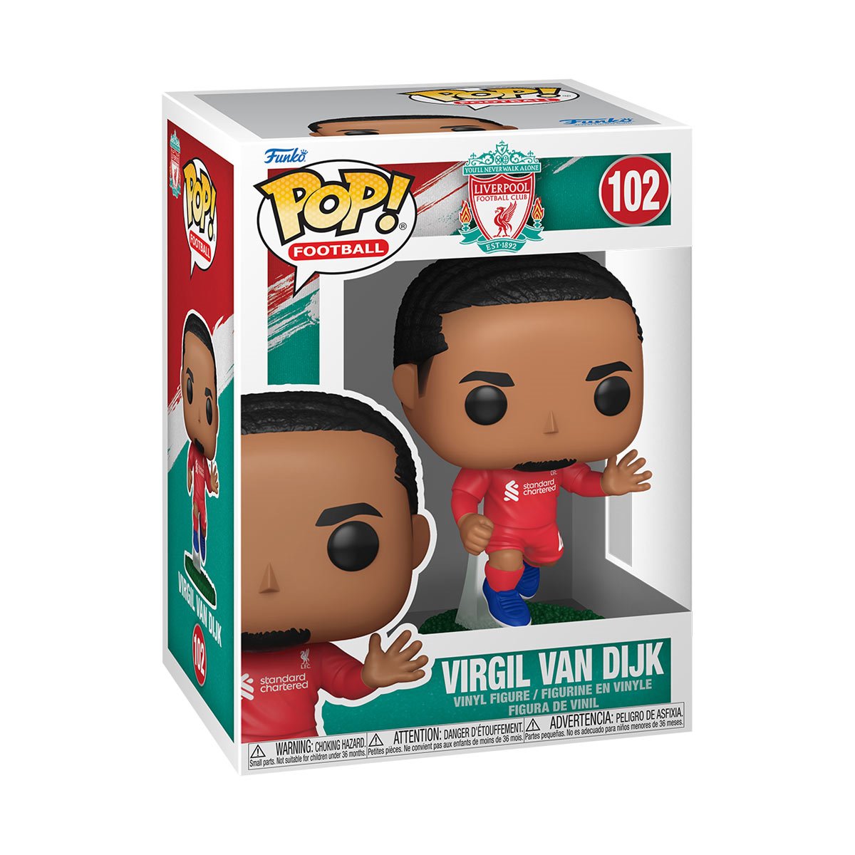 Football Liverpool FC 2026 Virgil Van Dijk Funko Pop! Vinyl Figure #102 - Image 2