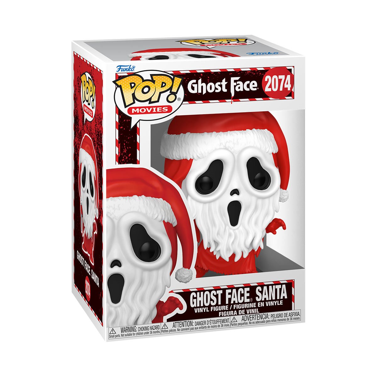 Ghost Face Santa Horror Holiday Funko Pop! Vinyl Figure #2074 - Image 3